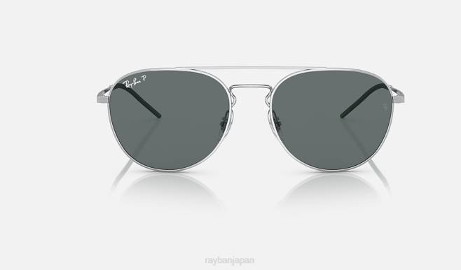 Ray-Ban ポリッシュシルバー/グレー 男性 rb3589 サングラス 44RX799