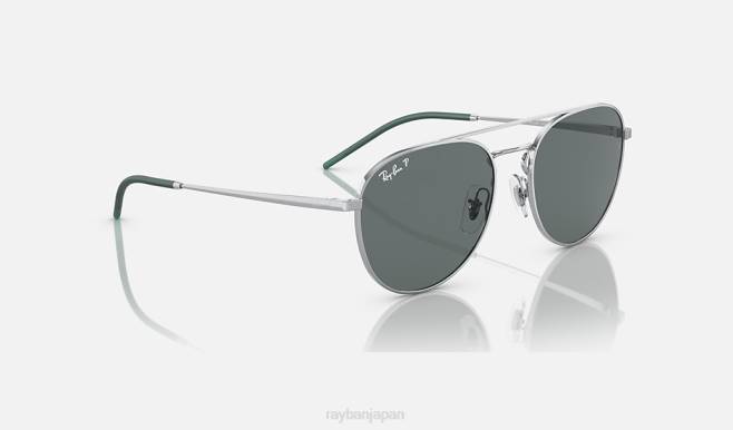 Ray-Ban ポリッシュシルバー/グレー 男性 rb3589 サングラス 44RX799