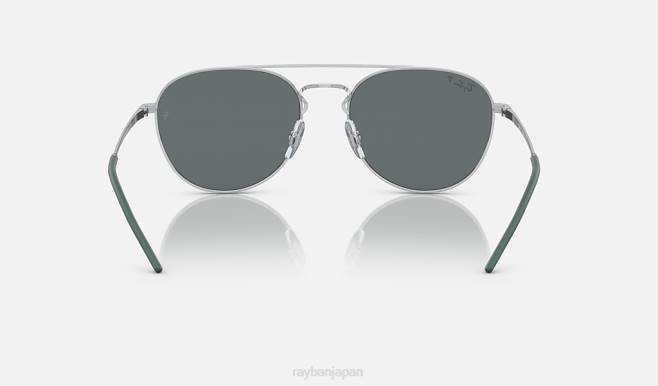 Ray-Ban ポリッシュシルバー/グレー 男性 rb3589 サングラス 44RX799