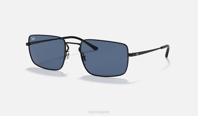 Ray-Ban マットブラック/ダークブルー 男性 rb3669 サングラス 44RX787