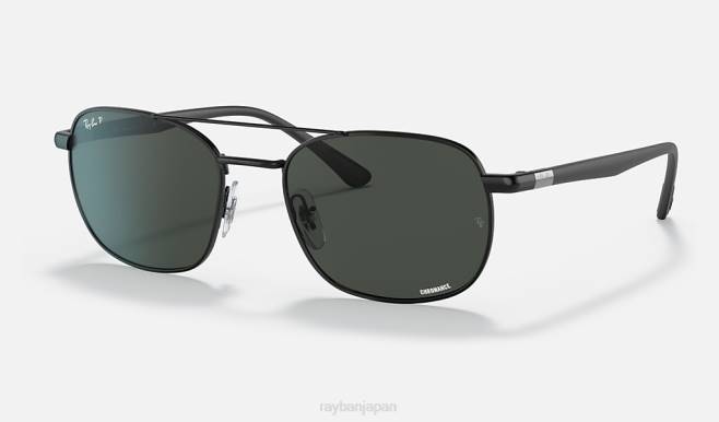 Ray-Ban ポリッシュブラック/ダークグレー 男性 rb3670ch クロマンス サングラス 44RX1182