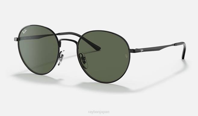 Ray-Ban ポリッシュブラック/グリーン 男性 rb3681 サングラス 44RX1316
