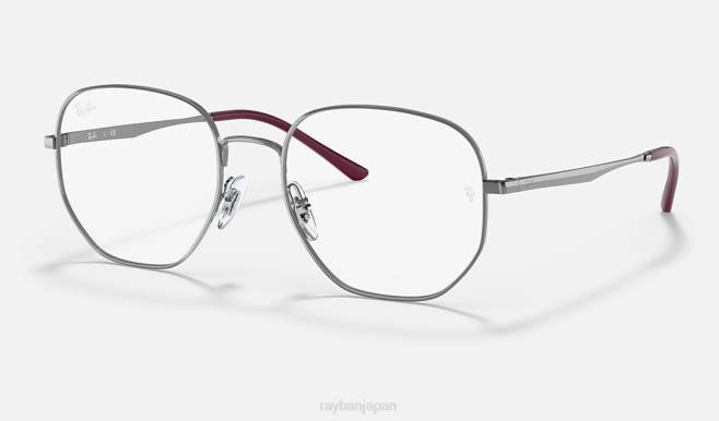 Ray-Ban ポリッシュガンメタル 男性 rb3682光学系 眼鏡 44RX1933