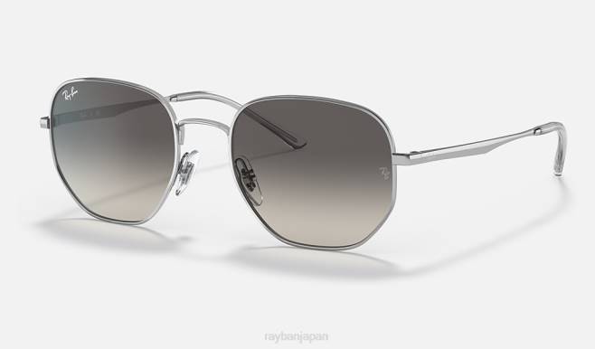 Ray-Ban ポリッシュシルバー/グレー 男性 rb3682 サングラス 44RX511