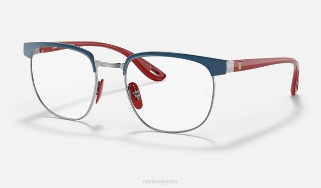 Ray-Ban ガンメタルにポリッシュブルー 男性 rb3698vm スクーデリア フェラーリ コレクション サングラス 44RX2116
