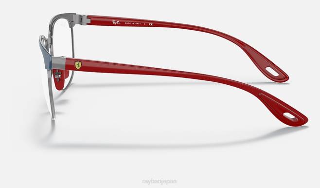 Ray-Ban ガンメタルにポリッシュブルー 男性 rb3698vm スクーデリア フェラーリ コレクション サングラス 44RX2116