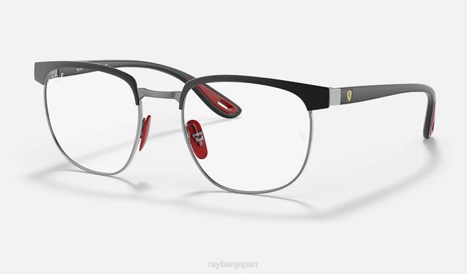 Ray-Ban ガンメタルにマットブラック 男性 rb3698vm スクーデリア フェラーリ コレクション サングラス 44RX2117