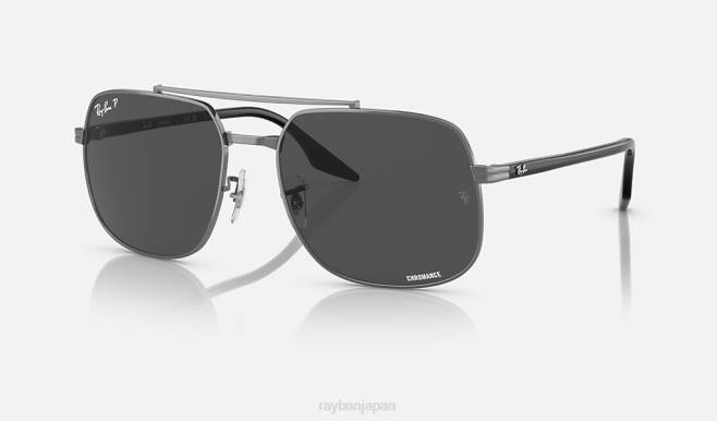 Ray-Ban ポリッシュガンメタル/ダークグレー 男性 rb3699 サングラス 44RX564