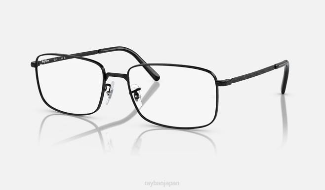 Ray-Ban ポリッシュブラック 男性 rb3717光学系 眼鏡 44RX1705