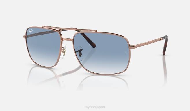 Ray-Ban ポリッシュドローズゴールド/ブルー 男性 rb3796 サングラス 44RX159