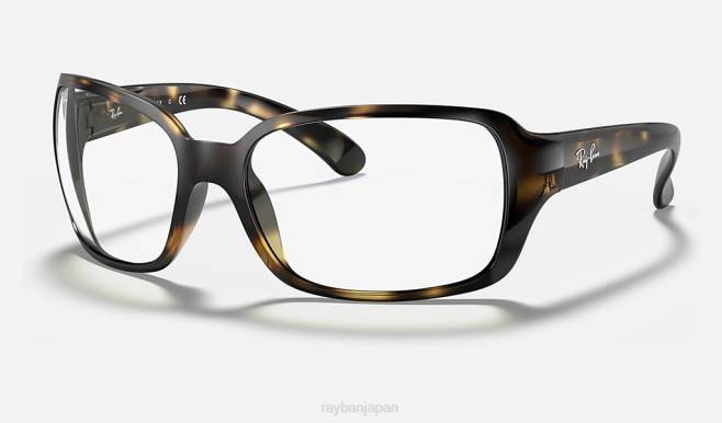 Ray-Ban ポリッシュライトハバナ/クリア 女性 rb4068 クリア サングラス 44RX1580