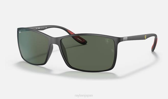 Ray-Ban マットブラック/グリーン 男性 rb4179m スクーデリア フェラーリ コレクション サングラス 44RX1043