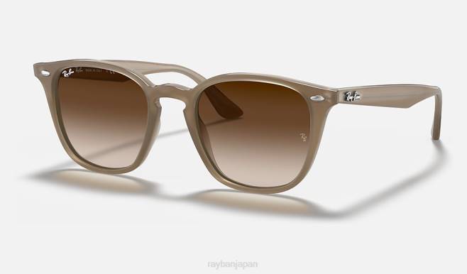 Ray-Ban ポリッシュベージュ/ブラウン 男性 rb4258 サングラス 44RX863