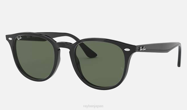 Ray-Ban ポリッシュブラック/グリーン 男性 rb4259 サングラス 44RX930