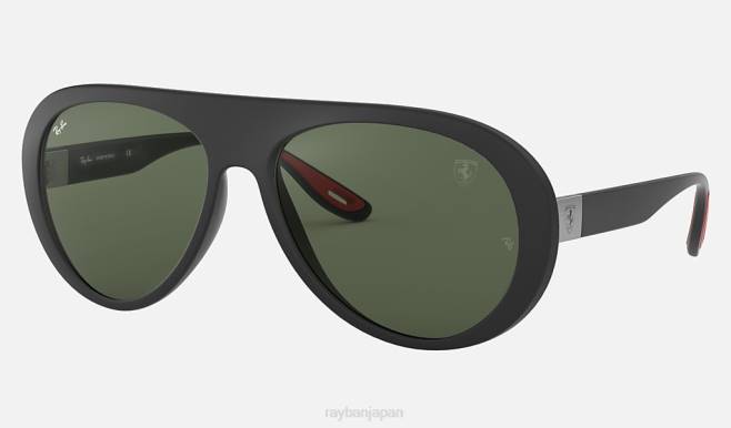 Ray-Ban マットブラック/グリーン 男性 rb4310mスクーデリアフェラーリコレクション サングラス 44RX1020