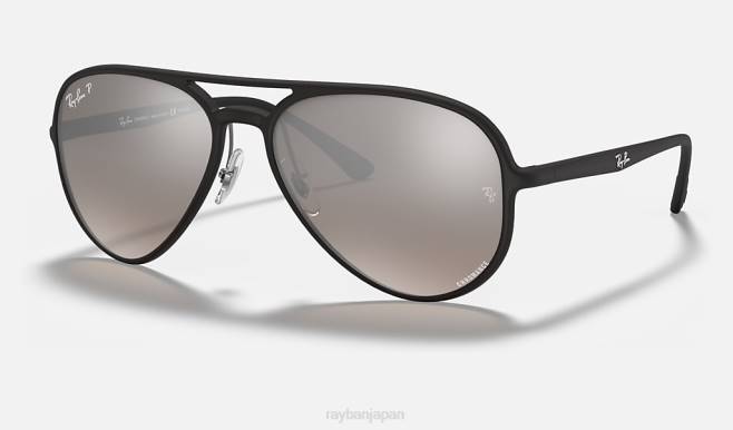 Ray-Ban マットブラック/シルバー 男性 rb4320ch クロマンス サングラス 44RX768