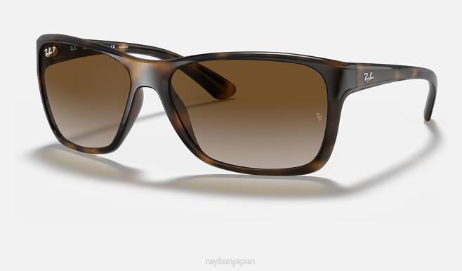 Ray-Ban ポリッシュドライトハバナ/ブラウン 男性 rb4331 サングラス 44RX897