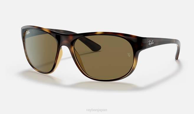 Ray-Ban ポリッシュドハバナ/ダークブラウン 男性 rb4351 サングラス 44RX1296