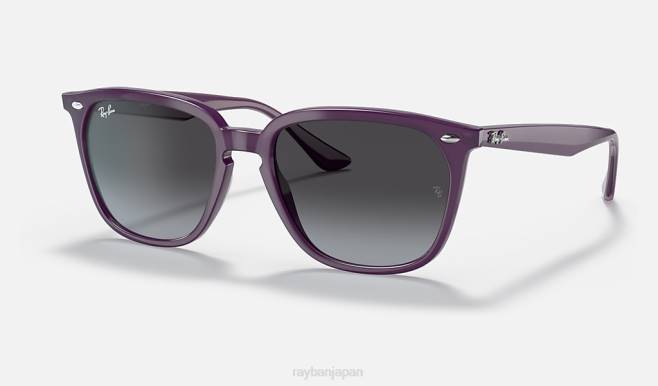 Ray-Ban ポリッシュバイオレット/グレー 男性 rb4362 サングラス 44RX1302