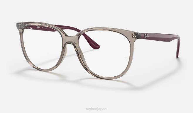 Ray-Ban 洗練された透明なグレー 女性 rb4378v 光学系 眼鏡 44RX2635