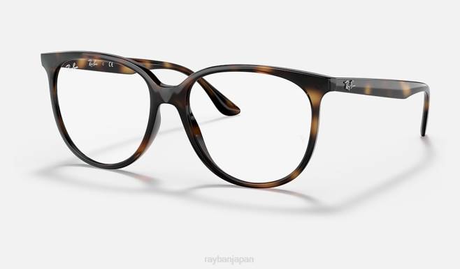 Ray-Ban 洗練されたハバナ 女性 rb4378v 光学系 眼鏡 44RX2638