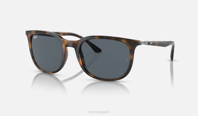 Ray-Ban ポリッシュドハバナ/ブルー 男性 rb4386 サングラス 44RX1491