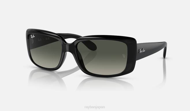 Ray-Ban ポリッシュブラック/グレー 女性 rb4389 サングラス 44RX1583
