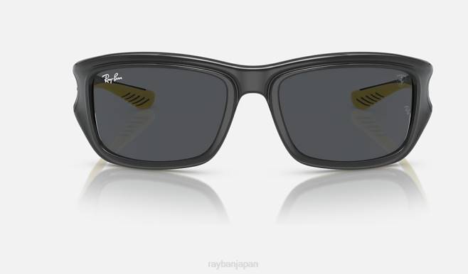Ray-Ban イエロー/ダークグレーにポリッシュグレー 男性 rb4405mスクーデリアフェラーリコレクション サングラス 44RX428