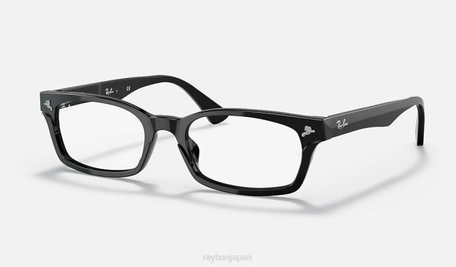 Ray-Ban ポリッシュブラック 女性 rb5017a 眼鏡 44RX2639