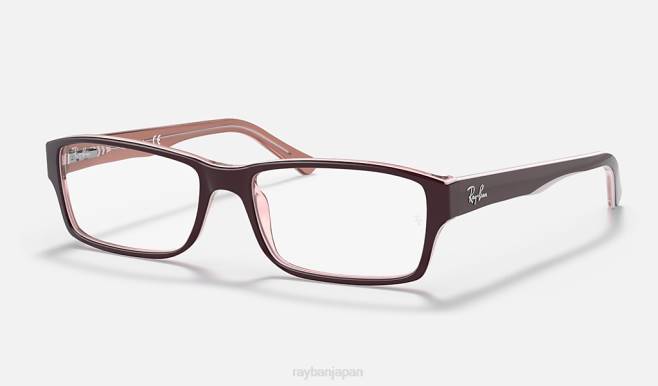 Ray-Ban 磨かれた透明な茶色 男性 rb5169 光学系 眼鏡 44RX1775