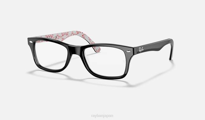 Ray-Ban 白地に黒を磨いた 女性 rb5228光学系 眼鏡 44RX2554