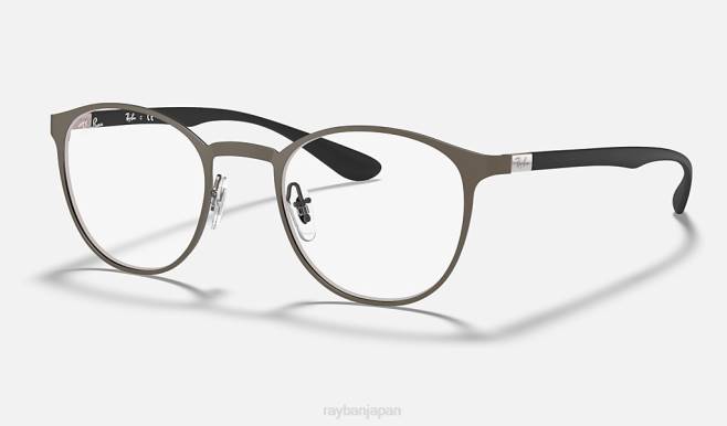Ray-Ban マットガンメタル 男性 rb6355光学系 眼鏡 44RX2313
