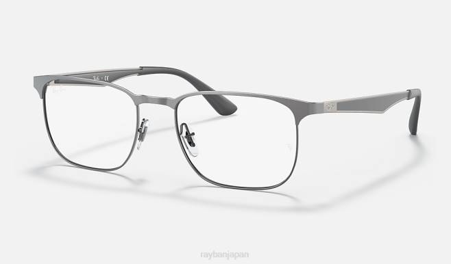 Ray-Ban ポリッシュガンメタル 男性 rb6363光学系 眼鏡 44RX2319