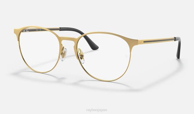 Ray-Ban マットゴールド 男性 rb6375光学系 眼鏡 44RX2066