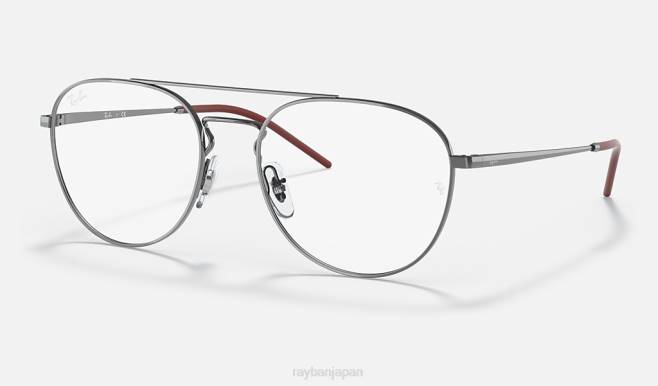 Ray-Ban ポリッシュガンメタル 男性 rb6414 光学系 眼鏡 44RX2012
