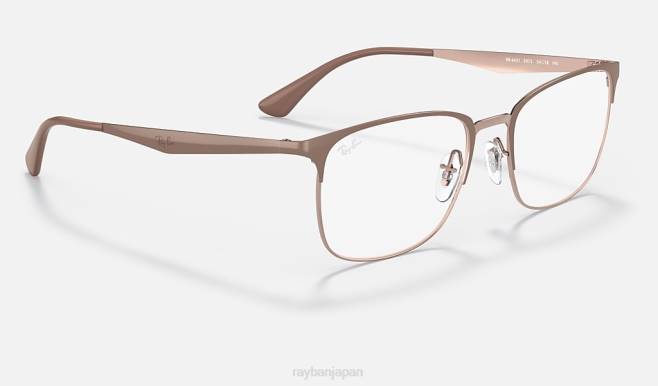 Ray-Ban 銅に磨かれたベージュ 男性 rb6421光学系 眼鏡 44RX2299