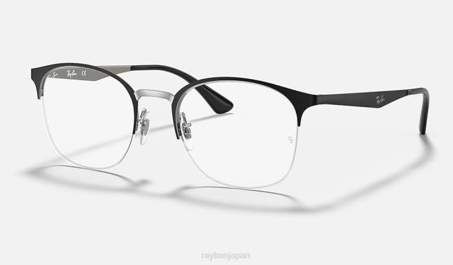 Ray-Ban マットブラック 女性 rb6422光学系 眼鏡 44RX2621