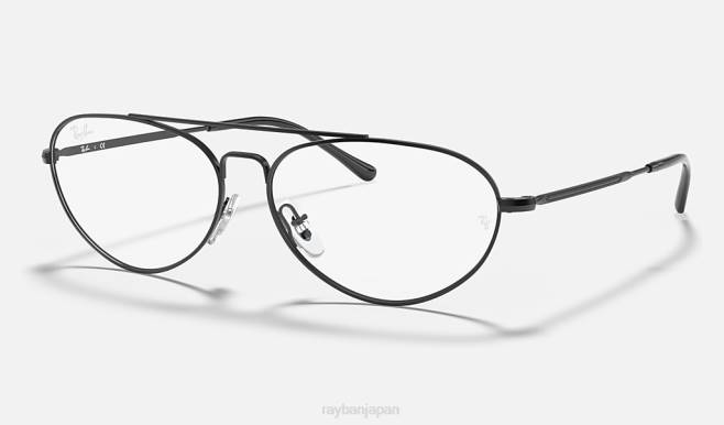 Ray-Ban ポリッシュブラック 男性 rb6454光学系 眼鏡 44RX2402