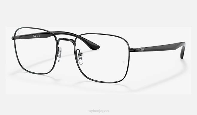 Ray-Ban ポリッシュブラック 男性 rb6469 光学系 眼鏡 44RX1913