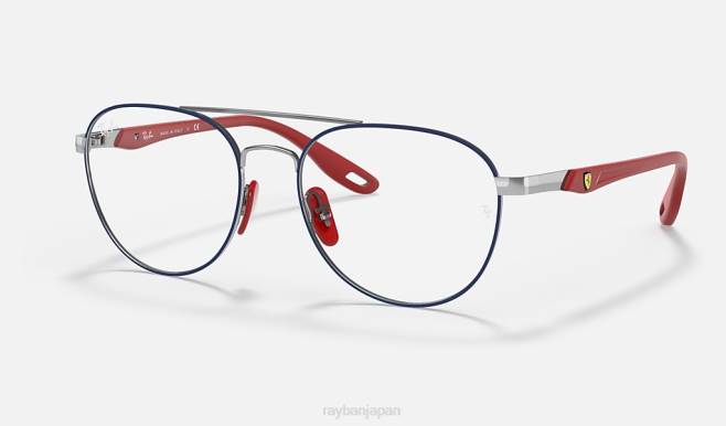 Ray-Ban ポリッシュブルー 男性 rb6473m スクーデリア フェラーリ コレクション サングラス 44RX2475