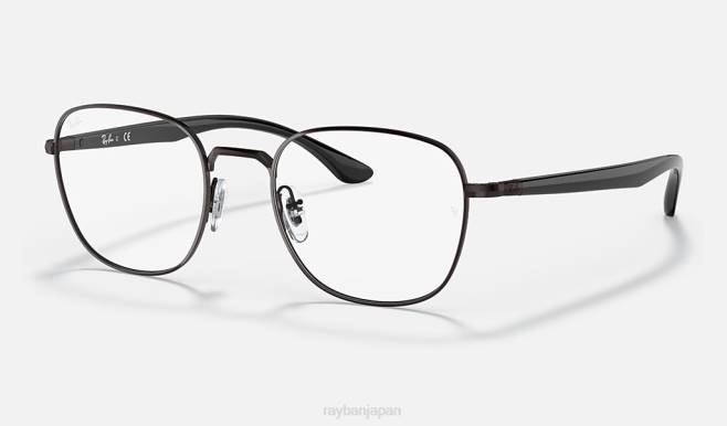 Ray-Ban ポリッシュブラウン 男性 rb6477光学系 眼鏡 44RX1858