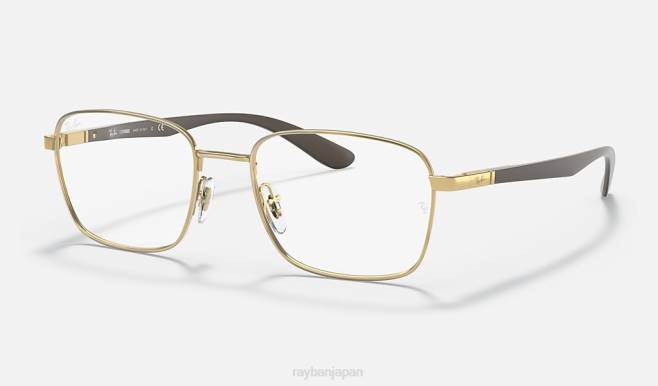 Ray-Ban 磨かれた金 男性 rb6478光学系 眼鏡 44RX1842