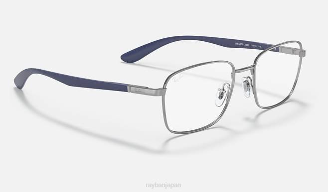 Ray-Ban ポリッシュガンメタル 男性 rb6478光学系 眼鏡 44RX1843