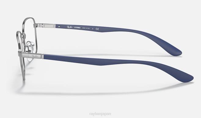 Ray-Ban ポリッシュガンメタル 男性 rb6478光学系 眼鏡 44RX1843