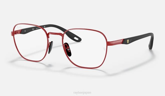Ray-Ban ポリッシュレッド 男性 rb6484m スクーデリア フェラーリ コレクション サングラス 44RX2109