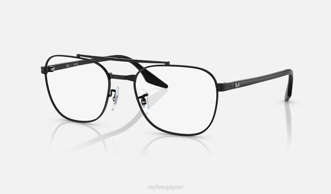 Ray-Ban ポリッシュブラック 男性 rb6485光学系 眼鏡 44RX2167
