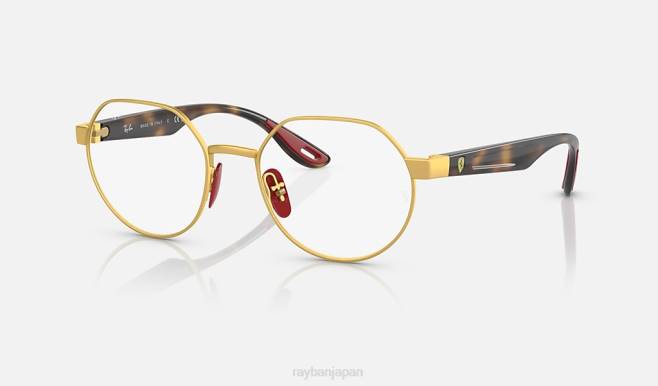 Ray-Ban 磨かれた金 男性 rb6492m 光学スクーデリア フェラーリ コレクション サングラス 44RX2206