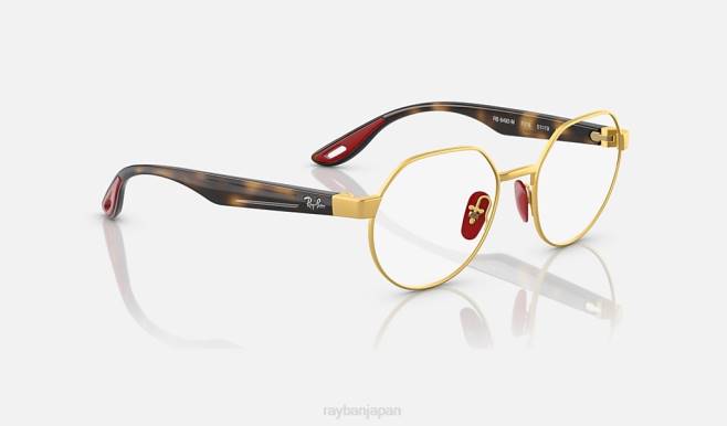 Ray-Ban 磨かれた金 男性 rb6492m 光学スクーデリア フェラーリ コレクション サングラス 44RX2206