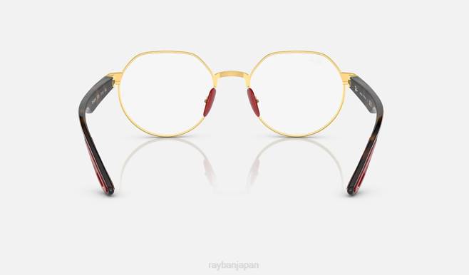 Ray-Ban 磨かれた金 男性 rb6492m 光学スクーデリア フェラーリ コレクション サングラス 44RX2206