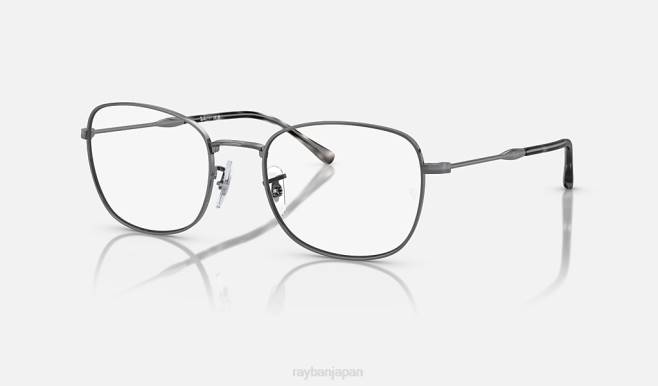 Ray-Ban ポリッシュガンメタル 男性 rb6497光学系 眼鏡 44RX1670
